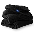 thumbnail image 2 of Bare Home Ultra Soft Microplush Velvet Blanket - Luxurious Fuzzy Fleece Fur - All Season Premium Bed Blanket, Twin Extra Long (Twin/Twin XL, Black), 2 of 6