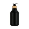 thumbnail image 2 of 2 Pack Matte Black Soap Dispenser Set 500ml - Refillable Bathroom Liquid Soap Pump for Kitchen Countertop PET Plastic, 2 of 8