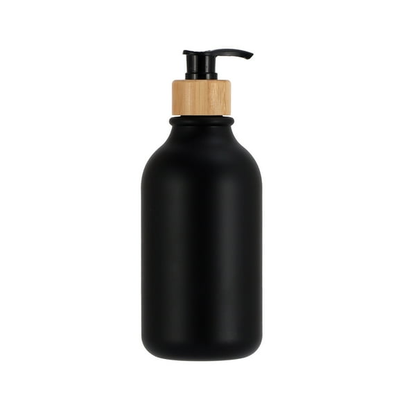 Birdeem Black Soap Dispenser 2 Pack Hand Soap Dispenser Bathroom Plastic Hand and Dish Dispenser Set for Kitchen Refillable Liquid Soap and Lotion Dispensers Bottle