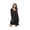 Black, variant on Ekouaer Womens Nightgown V-Neck Sleepwear Long Slevee Button Down Nightshirt Blue