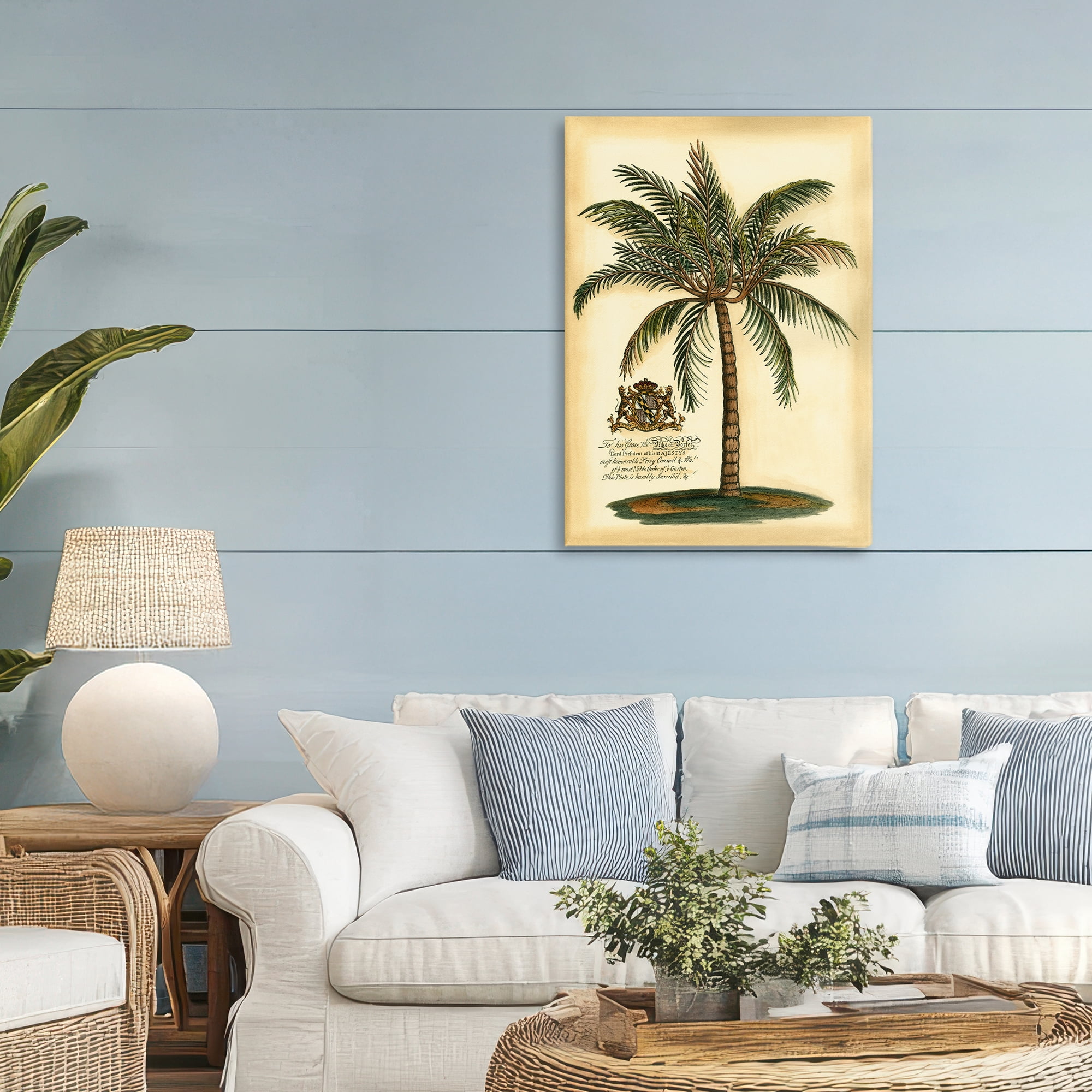 Stupell Industries British Colonial Palm Canvas Wall Art, design by Vision Studio
