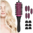 thumbnail image 3 of Juego de 6 cepillos redondos para el cabello, peines desmontables, secador, rizador, cepillo térmico redondo, pinzas para el cabello., 3 of 5