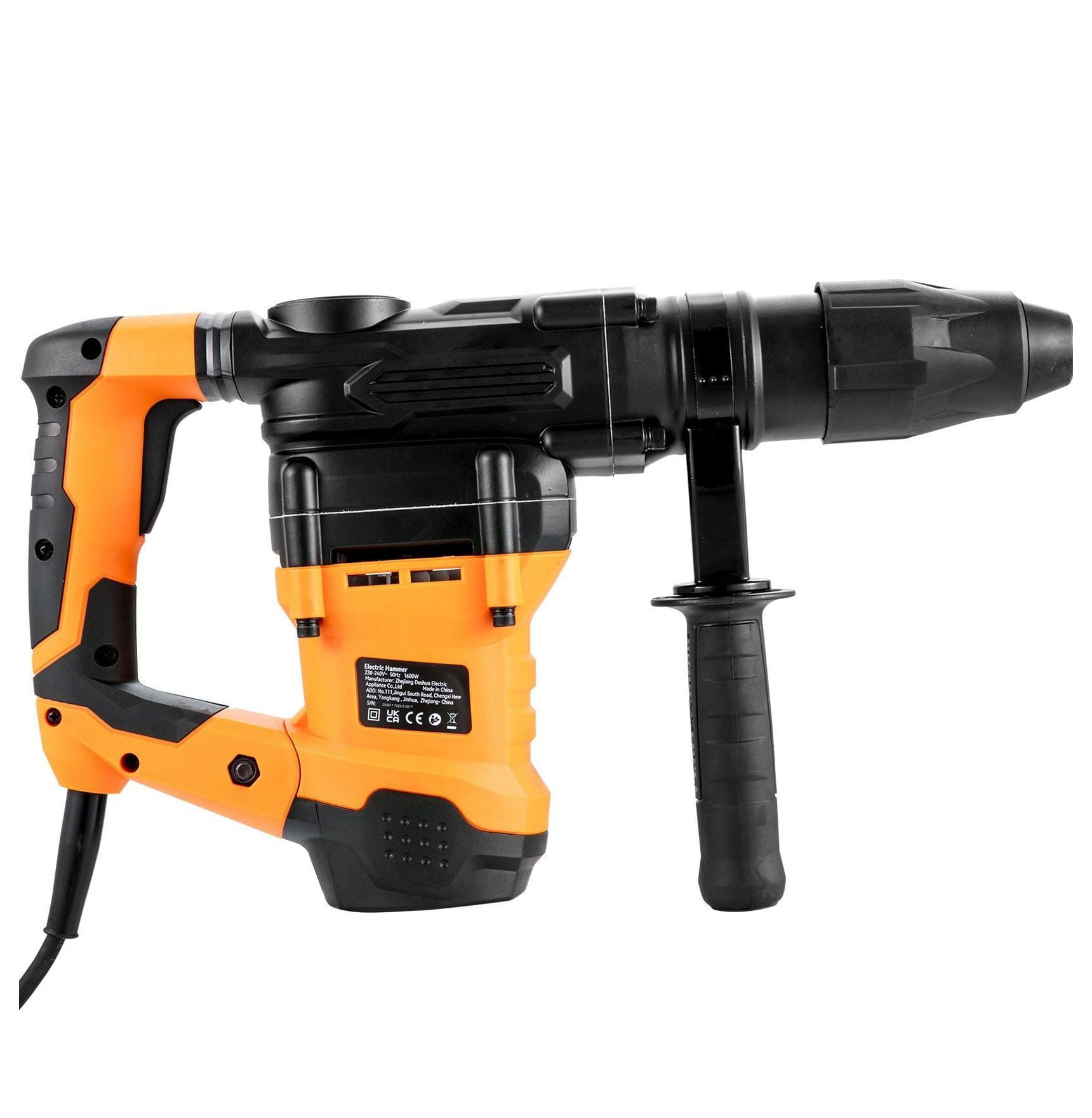 Rotary Hammer Drill Corded, 1-9/16" SDS-MAX, 10J Impact Energy, 2 Mode Chipping Hammer, Heavy Duty Concrete Drill for Demolition & Construction