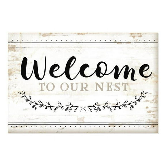 Welcome To Our Nest Wood Shiplap Style Wall Sign 12x18