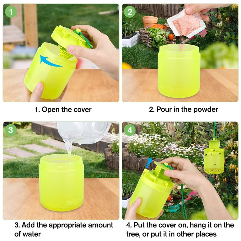 Outdoor Fly Trap - Reusable Fly Traps Outdoor, Effective Fly