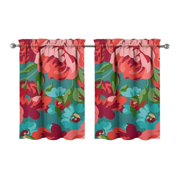 Kitchen Window Curtains over Sink Pioneer Small Window Treatment White Cafe Short Curtains for Bathroom Tier Drapes 27.5x36inch