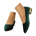 thumbnail image 2 of Chaussures Décontractées pour Femmes de Printemps et d'Automne, Couleur Unie, à Talons, Confortables, à Enfiler, 2 of 6