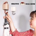 thumbnail image 4 of 2pcs Squirrel Shape Adhesive Hook for Children's Room Living Room Bedroom,Cute Cartoon Creative Home Decoration Wall Hooks(Brown), 4 of 4