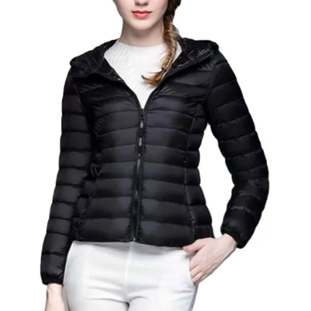 Women Warm Down Jacket Lightweight Packable Puffer Down Coats Ladies Winter  Outerwear Windproof Parka Hoodie Lightweight Puffer Thin Jacket Coat -  