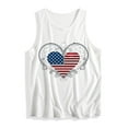 thumbnail image 5 of VKOYWKM Summer Tank Tops for Women Loose Fit American Flag Print Tanks Stars and Stripes Graphic Sleeveless Shirts Patriotic Crew Neck Independence Day Tank Top, 5 of 5
