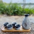 thumbnail image 4 of 1 Set Exquisite Japanese Style Ceramics Sake Cup Sake Pot Retro Sake Set Japanese Retro Simple Ceramic Sake Cup and Pot, 4 of 5