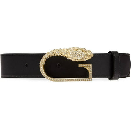 Gucci Crystal Tiger Head G Logo Buckle Belt, Brand Size 75