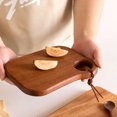 thumbnail image 3 of Cutting Board, Thickened Whole Wood Not Easy To Break Mini Cutting Board Wooden Cutting Board With Hanging Hole Easy Carrying And Drying Cooking Board, 3 of 8