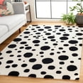 thumbnail image 2 of SAFAVIEH Cambridge Talisha Dot-Print Area Rug, Ivory/Black, 4' x 6', 2 of 8