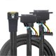 thumbnail image 2 of PCI-E Slimline SAS Inclusive Scoop-Proof Anti-Misplug SFF-8654 8i 74P to SFF-8639 U.2 + 15P with Right Left Screw Holes, 2 of 5