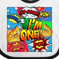 thumbnail image 4 of Inktastic I'm One Comic Book Boys or Girls Baby Bib, 4 of 4