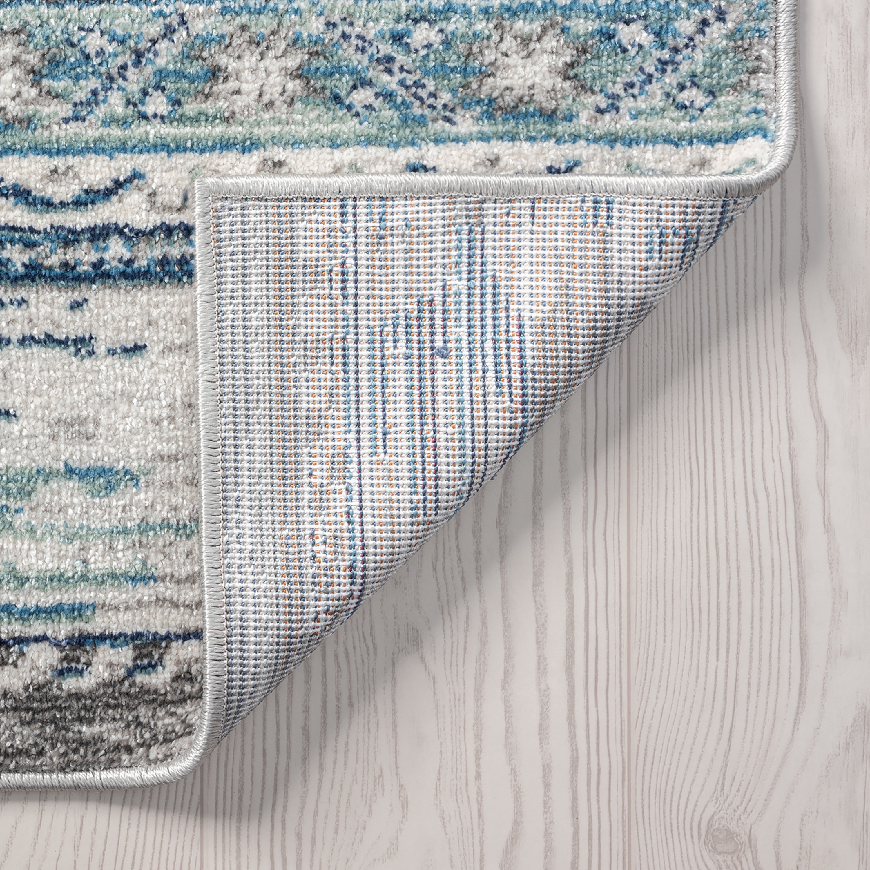 Transitional 8x10 Area Rug (7'11'' x 10'3'') Moroccan Gray, Cream Living Room Easy to Clean