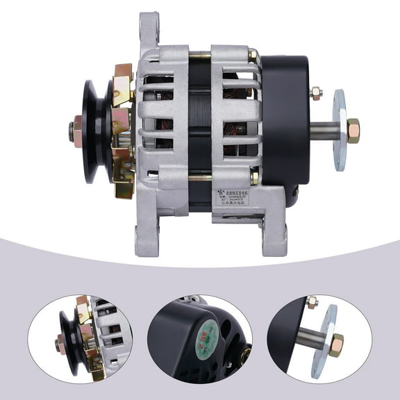 Fichiouy Permanent Magnet Synchronous Generator Copper DC Alternator 2 Wheel 2000W 24V