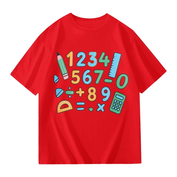 LRen Boys T Shirts Size 6 Boys Solid Color Crew Neck Short Sleeve Tshirts Little Boy Summer T Shirts Fashion Summer Casual Soft Shirts