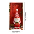 thumbnail image 3 of LSLJS Christmas Door Cover Large Merry Christmas Santa Snowy Winter House Background Xmas Tree Christmas Door Decorations for Year Holiday Indoor Outdoor, Christmas Decoration, 3 of 5