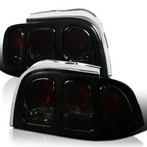 Spec-D Tuning Smoke Lens Tail Lights Compatible with 1994-1998 Ford Mustang, Left   Right Pair Assembly