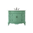 thumbnail image 5 of Elegant Lighting Vf10142 Danville 42" Free Standing Single Basin Vanity Set - Wood, 5 of 7