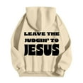 thumbnail image 3 of Christian Hoodies for Men 2025 Leave The Judgin To Jesus Hoodie with Pockets Hooded Sweatshirt Pullover Tops, 3 of 7