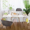 thumbnail image 5 of Yayeee Tablecloths for Rectangular Tables 54 x 54 inch Party Table Cover, Toasts Pattern, 5 of 6