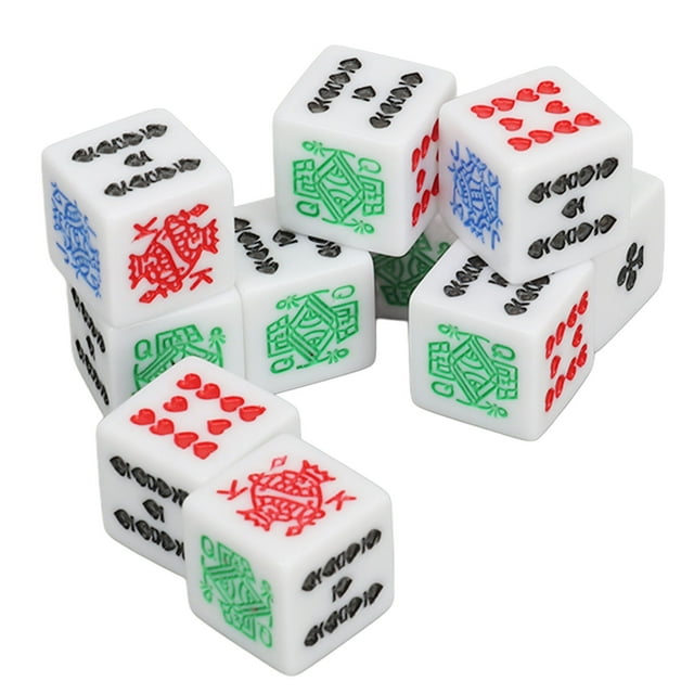 Poker à 6 Côtés, Poker d'Impact Anti-Rayures pour Fête