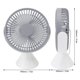 thumbnail image 4 of Ventilador de mesa de escritorio de 3 velocidades, soporte colgante, doble uso, USB, rotación de 360 °, ventilador de techo para tienda de campaña, 1500mAh, 4 of 8