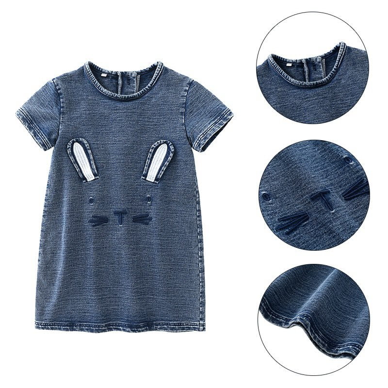 denim short sleeve dresses