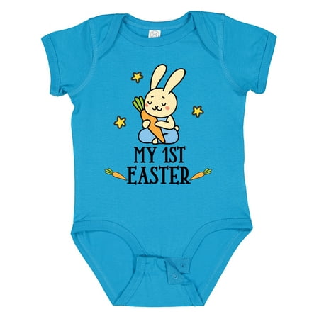 

Inktastic My 1st Easter Boy Bunny Rabbit Gift Baby Boy Bodysuit