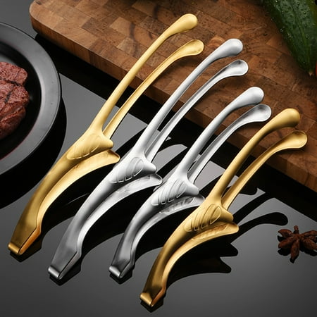 

Meizhencang Barbecue Clip Eco-friendly Long Handle Stainless Steel Grilling Barbecue Food Clip for Home