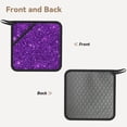 thumbnail image 2 of Pofeuu Purple Glitter Print Silicone Trivet Mats,Silicone Hot Pads for Kitchen, Silicone Trivets for Hot Pots and Pans, Silicone Hot Pad, 2 of 8