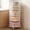 White, variant on Kitchen Storage Rack No Assembly, Metal Storage Tower Basket Shelves Organizer on Rolling Wheels with Removal Drawers for Fruit Vegetable Grocery Corns Potato Onion