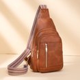 thumbnail image 1 of Women Shoulder Bag Fashion New Pattern Solid Color Large Capacity Layered Practical Messenger Bag Leather Shoulder Bag, 1 of 7