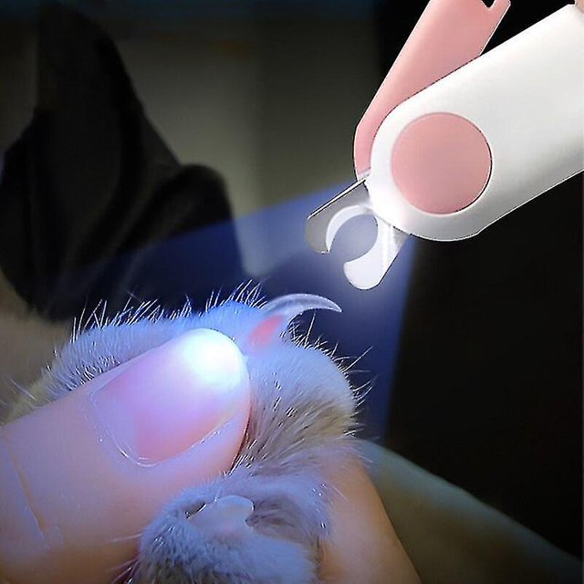Cortaú?as profesional para mascotas con luz LED que puede iluminar el sangrado LingWen 8390612712807