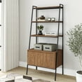 thumbnail image 2 of District Indoor Metal 3-Tier Ladder with Bookcase, 2 of 3