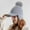Gray, variant on iHPH7 Womens Hats with Brim Winter Hat Mens Beanies for Winter Ski Hat Winter Caps for Men Knit Cap Cute Beanie Gray One Size