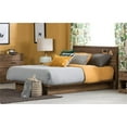 thumbnail image 4 of 4 PC Queen Platform Bedroom Set with Dresser and 2 Nightstands in Natural Walnut, 4 of 8