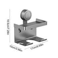 thumbnail image 3 of SSZMDLB under $5 Hair Dryer Holder, Suction Cup Wall Mount Storage Rack with Hook, Bathroom Hairdryer Organizer for Vanity Cabinet Counter Shelf Dorm, 3 of 6