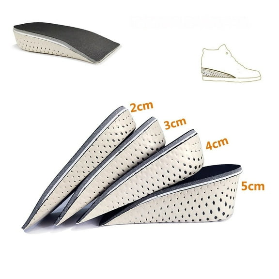 Height Increase Insoles Men Women Invisible Heel Lift Taller Shoe Inserts 2 Pads