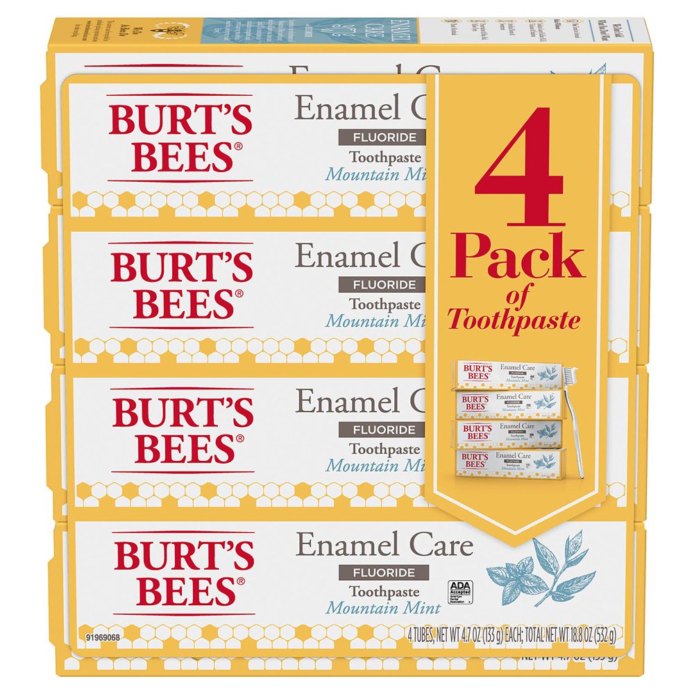 Burt's Bees Enamel Care Mountain Mint Toothpaste with Fluoride (4.7 oz