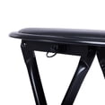thumbnail image 5 of Homy Casa 2-Pack Folding Round Stool Chairs for Kitchen, Party, or Extra Seating, Black, 5 of 8