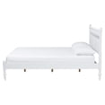 thumbnail image 2 of Baxton Studio Callison Spindle Platform Bed Turned Bed Frame White Full, 2 of 9