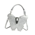 thumbnail image 2 of Bolso de hombro Salvador mariposa portátil para mujer Plata, 2 of 10