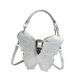 thumbnail image 2 of Bolso de hombro para mujer, de piel sintética, portátil, de gran capacidad, mochila de moda Plata, 2 of 9