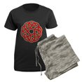 thumbnail image 5 of CafePress - Celtic Christmas Knot Women's Dark Pajamas - Women's Short Sleeve Print T-Shirt and Pants Dark Cotton Pajama Set, 5 of 7