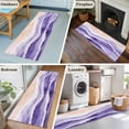 thumbnail image 6 of Purple Waves Coastal Area Rugs 2x6 for Kitchen Runner Rug, PurpleOmbre Summer Beach Oceans Non Slip Washable Rug Runner, Low Pile Indoor Floor Carpet Mat Bathroom Rugs for Bedroom, Kids Room, 6 of 9