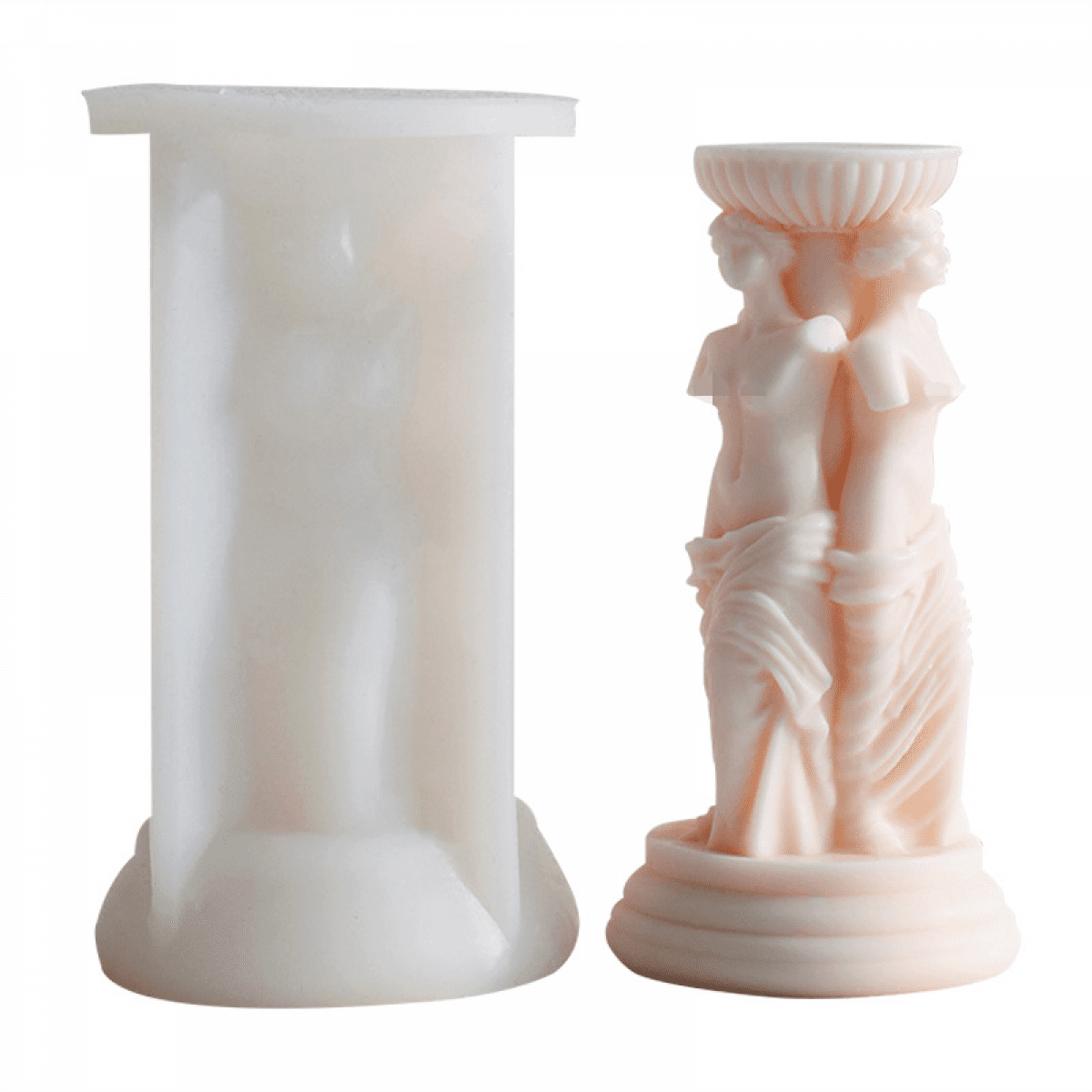 TIMPCV 3D Venus Goddess Candle Mold Resin Silicone Body Molds,Female